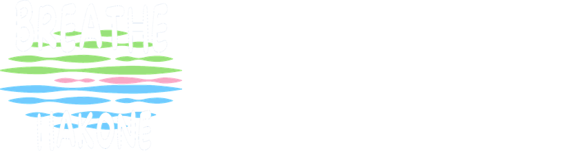 Breathe Hakone 标志——上方是箱根群山，下方倒映于芦之湖